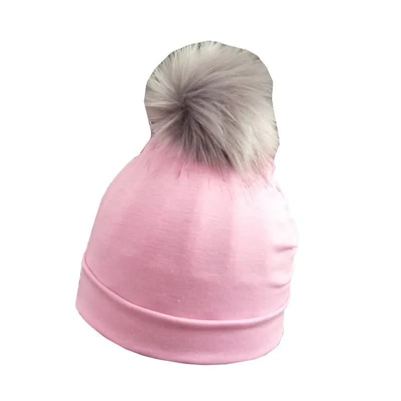pink hat Детская хлопковая шапка, помпон, шапка, шарф, комплект для детей, шапка для мальчиков и девочек, весенне-осенние детские шапки, детский хлопковый нагрудник, шарф с круглым вырезом, воротник - Цвет: pink hat
