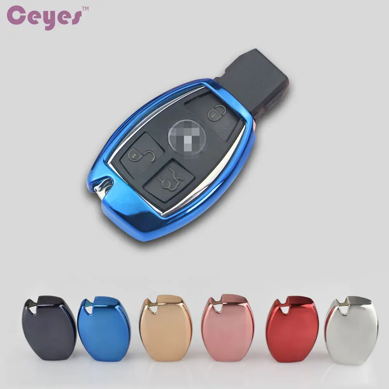 Защитный чехол для ключа Ceyes из ТПУ подходит Mercedes Benz A B C Class GLA S E GLC GLK CLA ML GLE