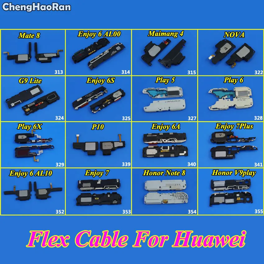 ChengHaoRan Loudspeaker Bottom Speaker Buzzer Ringer for Huawei G9Lite Maimang4 Honor note8 V9 Play 5 6 6X Enjoy6 6S 7 7P Mate8 | Мобильные
