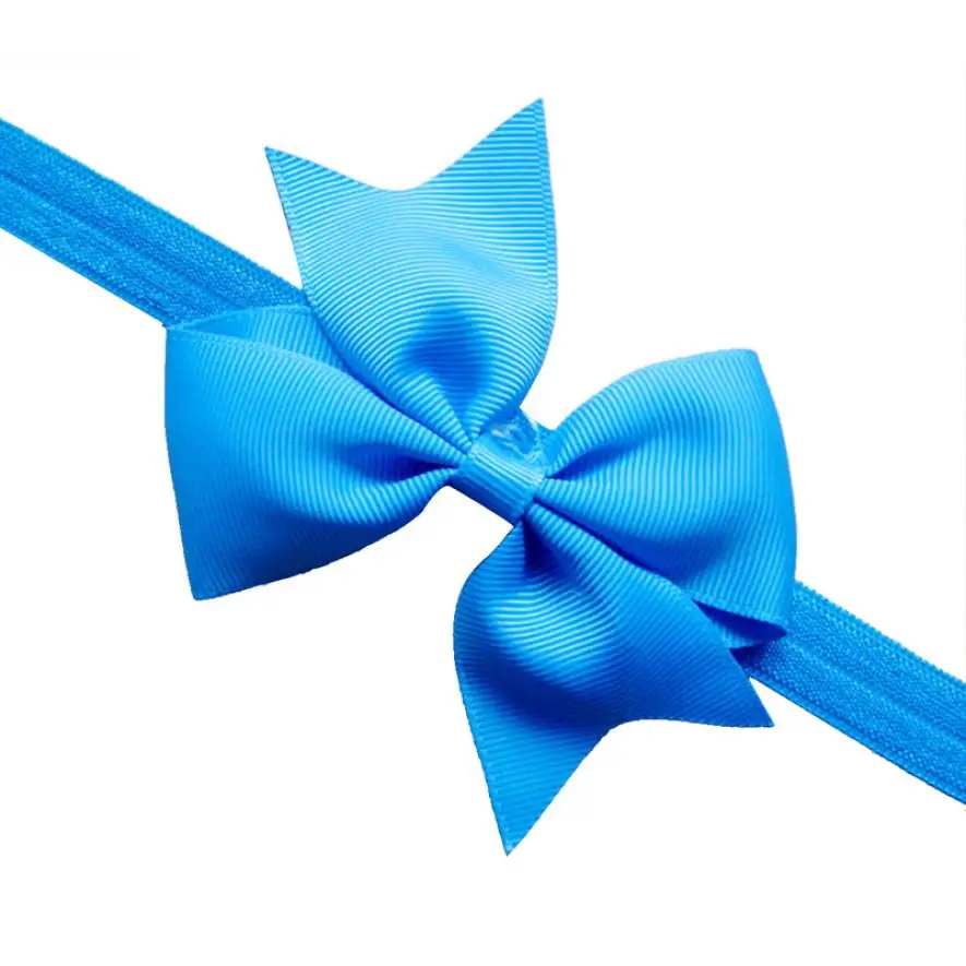 Детская повязка на голову для девочек Кружевная с бантом и цветами аксессуары