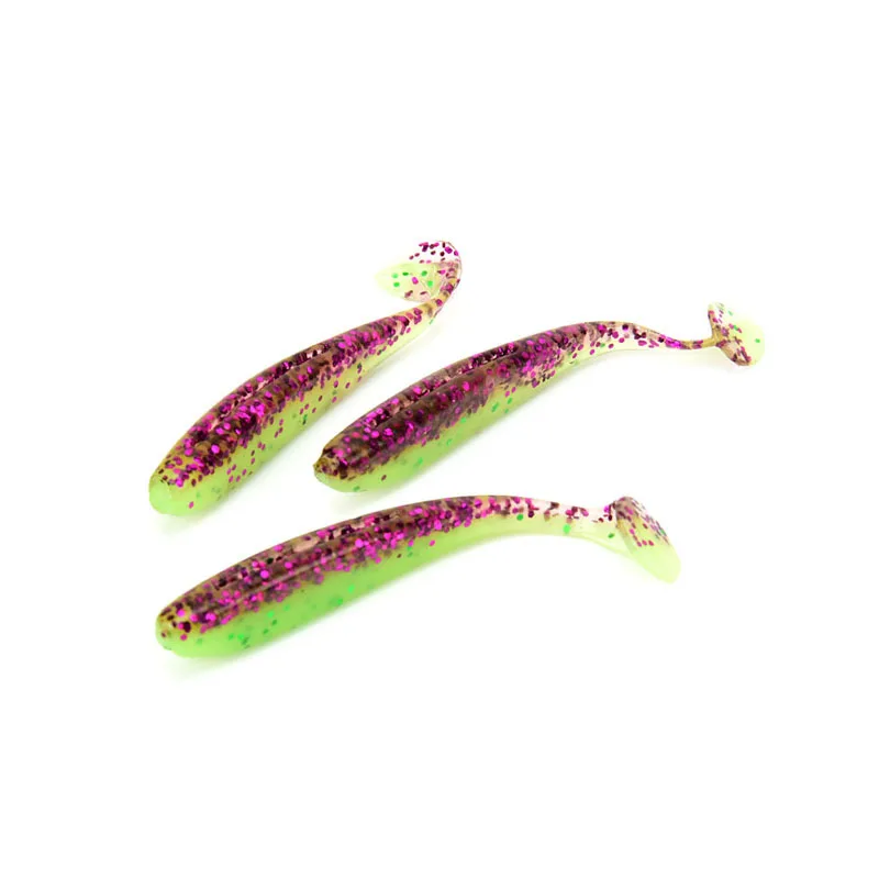 5 PCS/ lot 65 mm 1.8 g Fishing Bait Easy Swim Baits Soft Silicone Double Color Carp Artificial Tackle | Спорт и развлечения