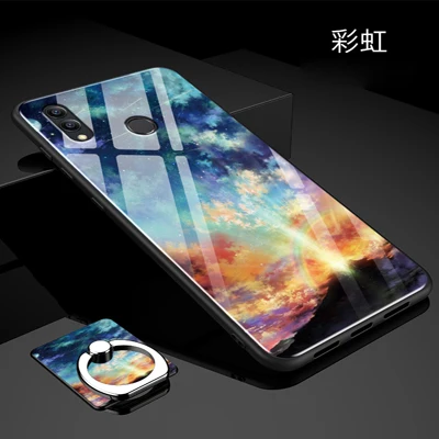 2 шт. чехлы с закаленным стеклом для huawei Honor Note 10 чехол с магнитным кольцом для пальца автомобильный держатель чехол для huawei Honor Note10 оболочка