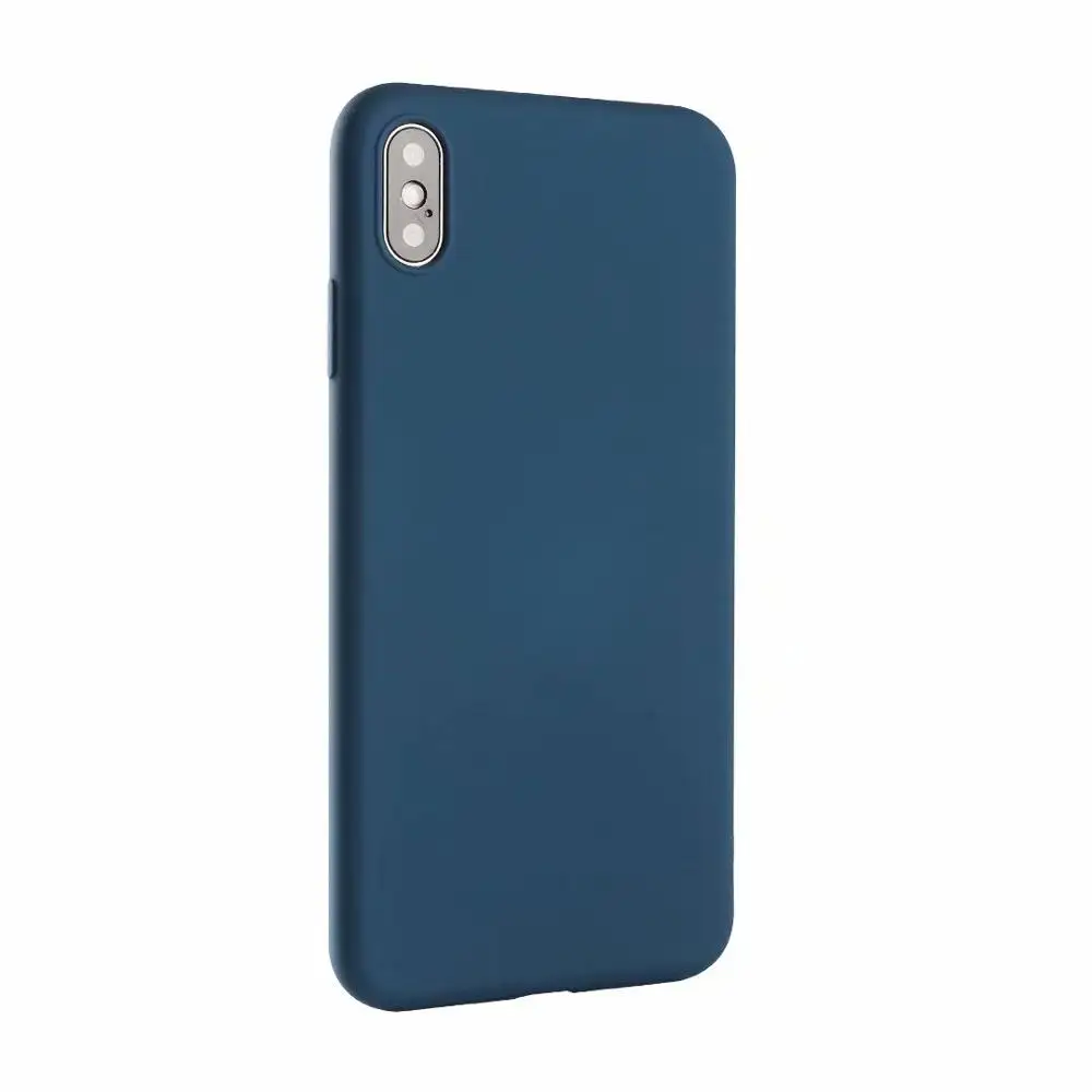 Dark Blue Роскошный ТПУ цветной чехол для телефона для iPhone 11 Pro 8 Plus 7 6 6S X XS Max XR противоударный матовый Мягкий силиконовый чехол-накладка - Цвет: Dark Blue