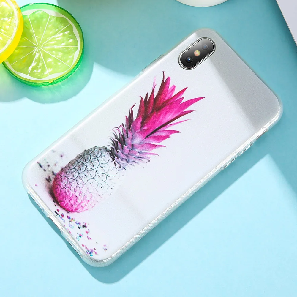 KISSCASE Chic Rose Pineapple Pattern Cases For Huawei Honor 9 Lite P20 P10 Soft TPU Fundas |