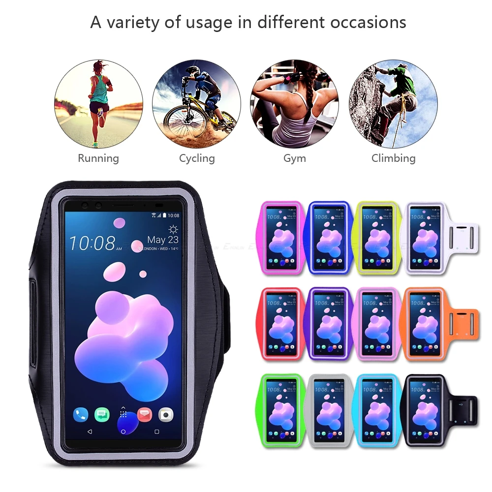 Спортивный чехол для телефона на руку для телефона htc U19e U12 U11 Eyes U Life Ultra Play Desire 19 12s 12 Plus 10 Pro Compact Evo