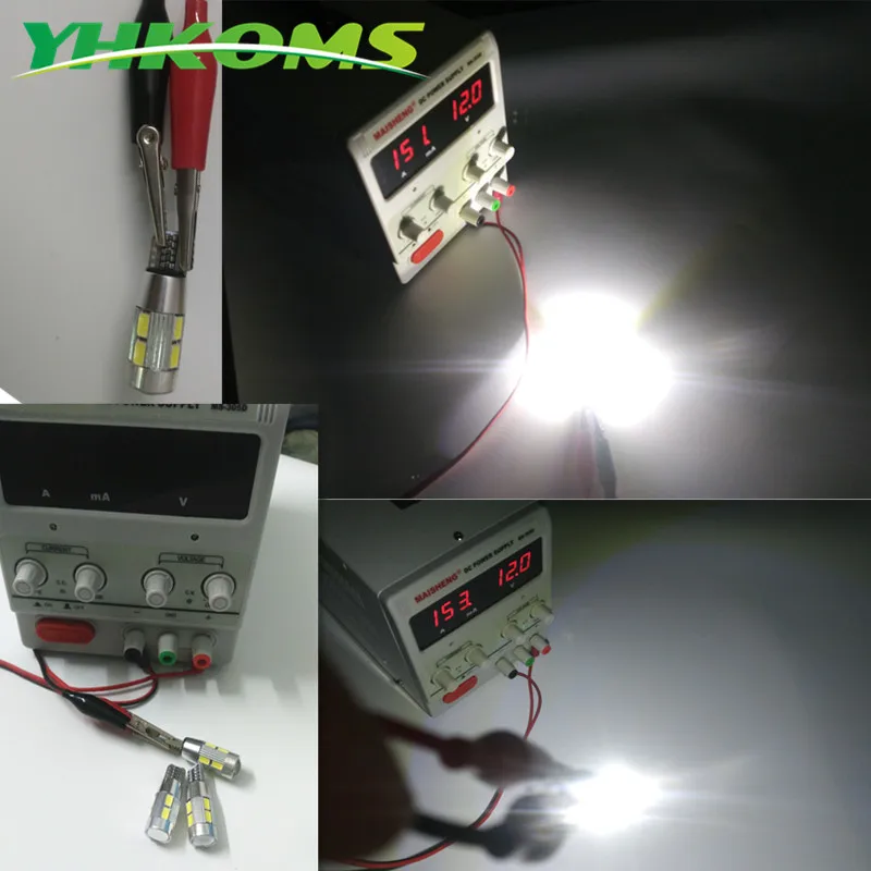 Yhkoms 10 шт. T10 W5W светодиодные лампы 10smd 5630 салона Свет 194 168 Canbus LED Парковка свет авто Номерные знаки для мотоциклов свет 12 В 6000 К