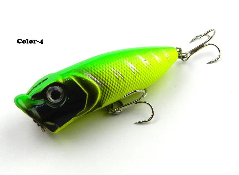 Wholesale! 100pcs/lot 6.5CM/11.8G Popper Fishing lures Multi-Colors Plastic hard baits fishing tackle 6-9 | Спорт и развлечения