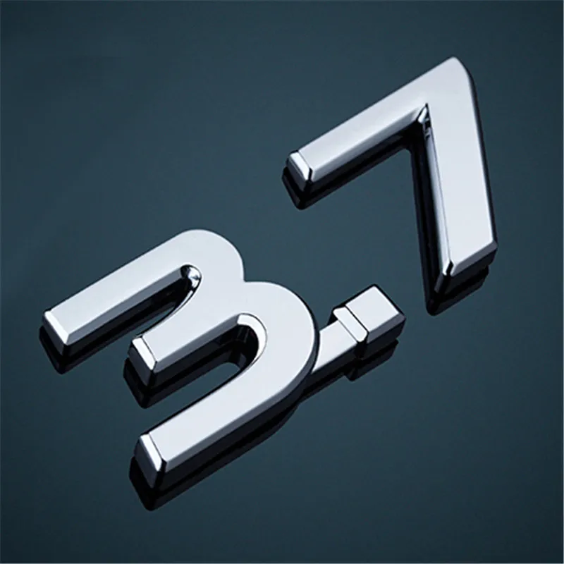 3.7 Автомобильные наклейки для Infiniti Q50 Q50S, эмблема IPL 3,7, эмблема S, Логотип красного и синего цвета, 1 шт., эмблема на задний багажник, значок, наклейки, наклейки для автомобиля, Стайлинг - Цвет: 3.7