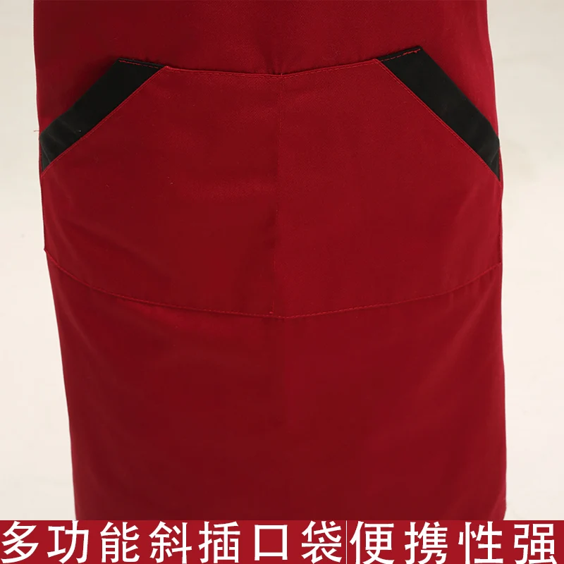 

Apron custom print kitchen oil-proof adult cute Korean version fashion restaurant advertising work clothes custom printed LOGO