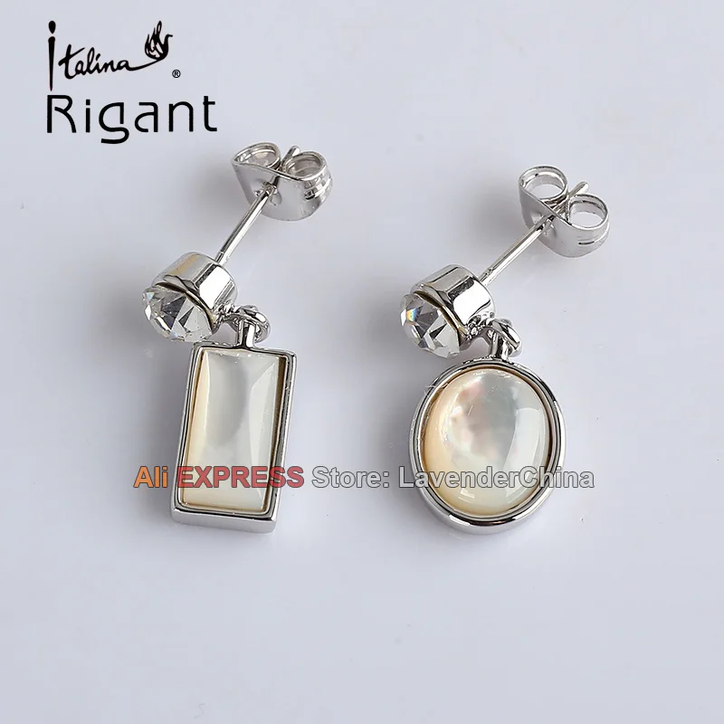 A1-e090 Italina Rigant со стразами падение опал Длинные висячие серьги 18kgp кристалл |