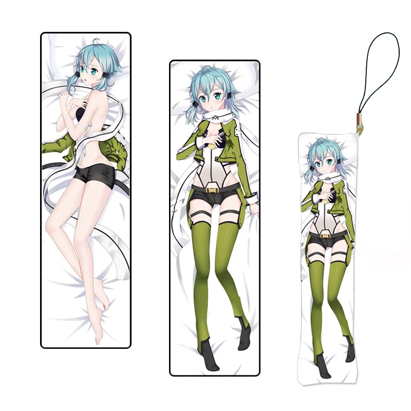 Японский аниме SAO asada shino меч искусство онлайн роль печати мини Dakimakura брелок