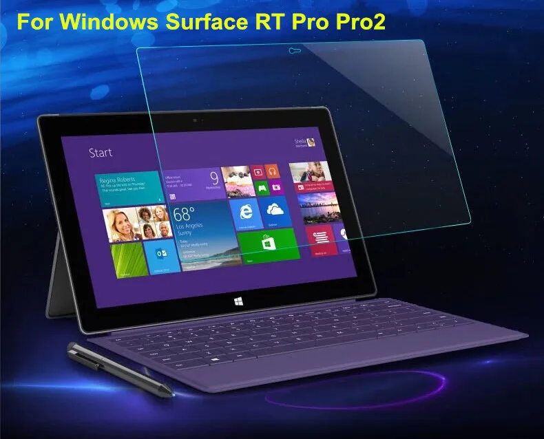 9H для Windows Surface RT Pro Pro2 Защитная пленка экрана Premium 2.5D 0 26 мм Взрывозащищенная из