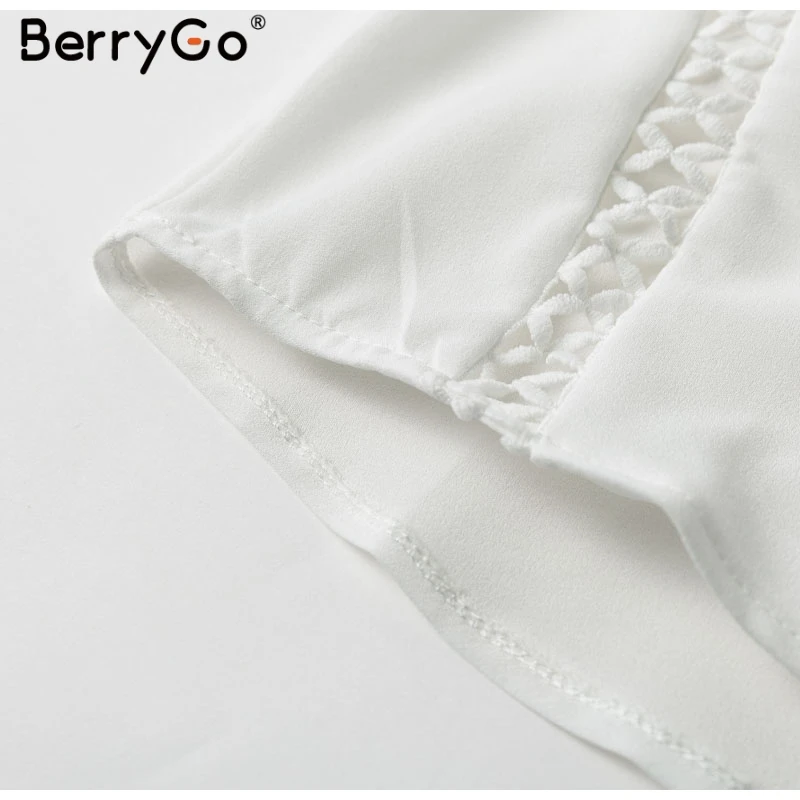 BerryGo, элегантная кружевная майка с вышивкой, шифоновая Женская майка, топы, сексуальные, без рукавов, женские летние майки, топы, уличная одежда, женские топы