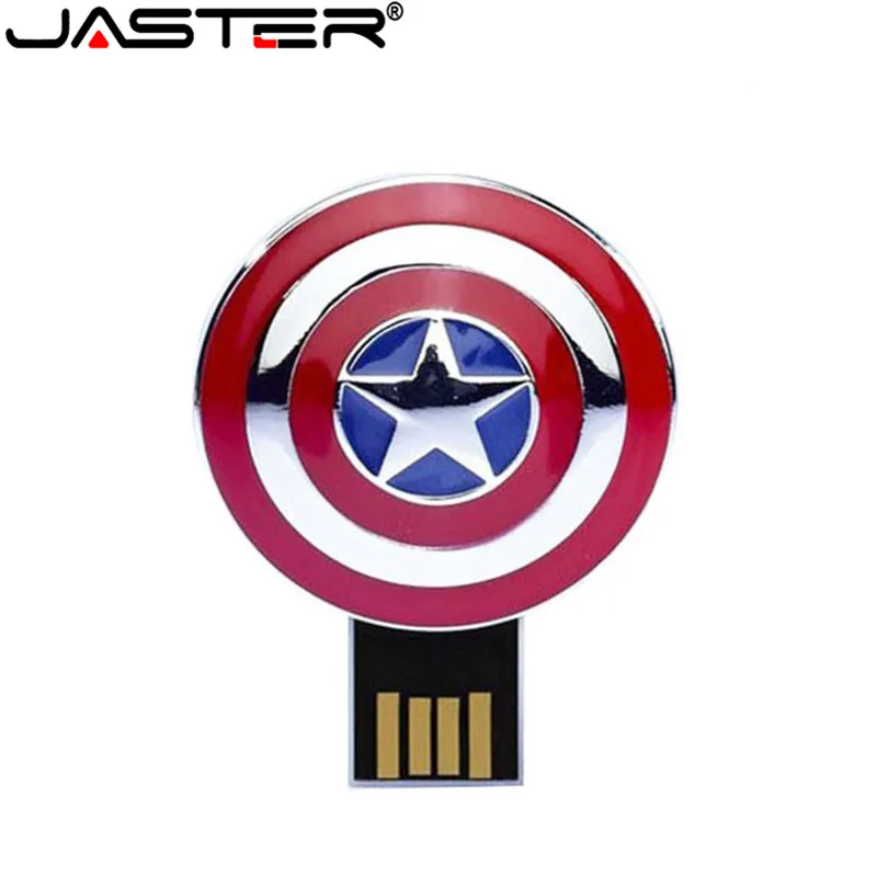 JASTER The Avengers металлический капитан Американский Халк USB флэш-накопитель Железный человек Флешка 32 ГБ 16 ГБ 8 ГБ 4 ГБ флэш-карта памяти приводы