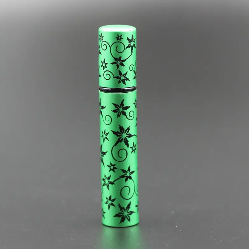 100 шт./лот насос 8 мл Заправляемый алюминиевый стеклянный флакон для духов с