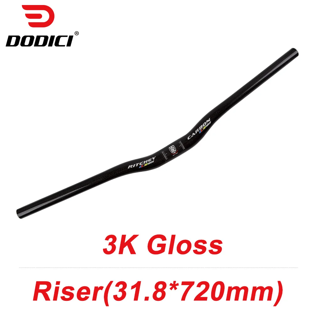 Riser Handlebar 720 Как WCS углеродный велосипед вынос руля стойка сидения Набор дорожный велосипед TT руль горная углеродистая сталь 31,8 3 K Глянец Велоспорт набор частей - Цвет: Riser Handlebar 720
