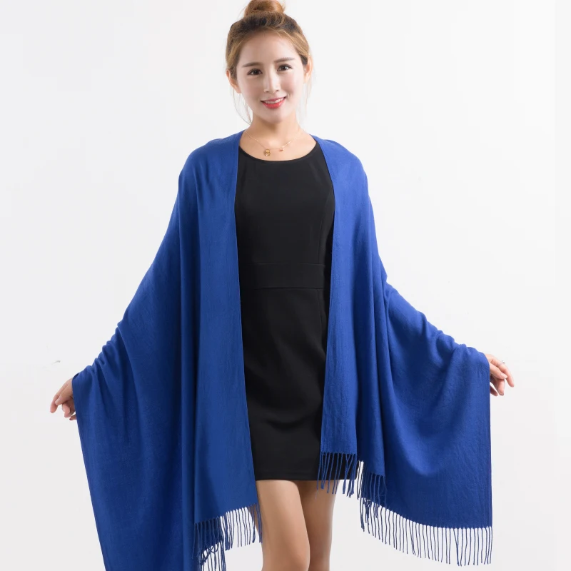 Женский вязаный шарф сезон весна-Зима 2020 теплые кашемировые шарфы шали роскошная
