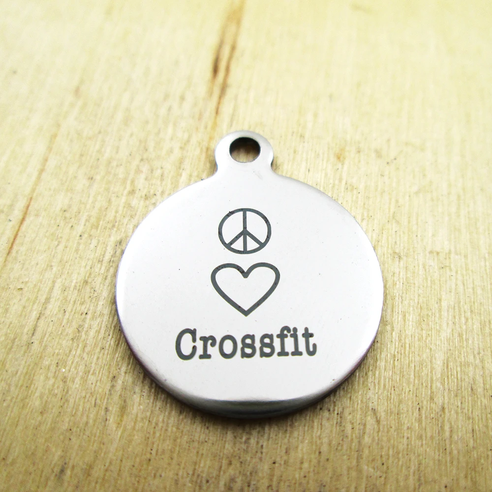 10 шт./лот подвески из нержавеющей стали с лазерной гравировкой DIY