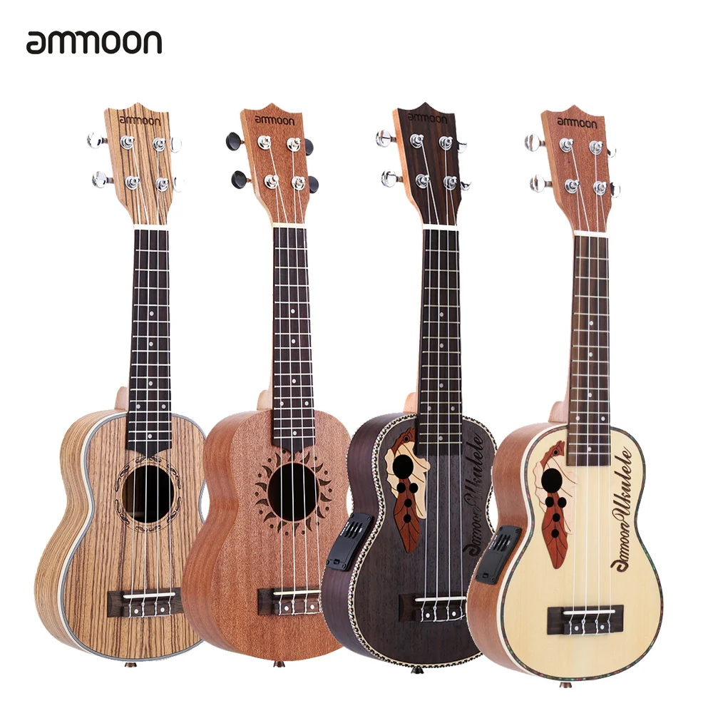 Ammoon Ukulele 2" Акустическая укулеле 15 Лада 4 струны гитара музыкальный струнный инструмент разные типы гитар для варианта