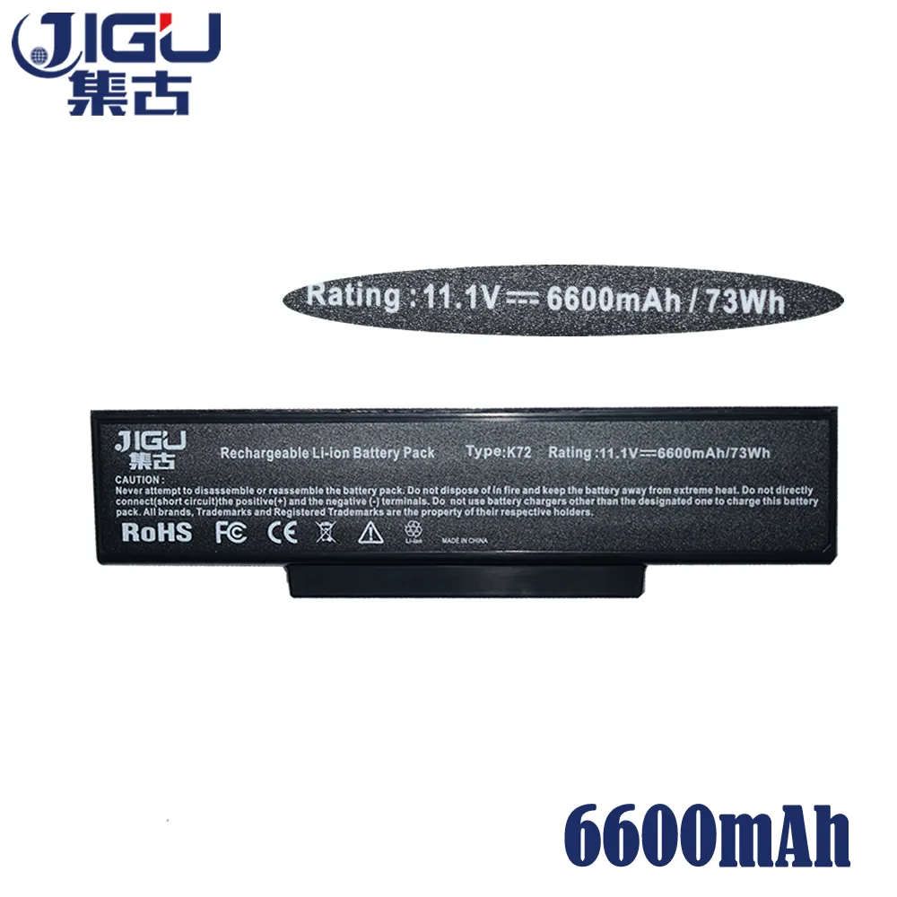 JIGU 9cell Laptop battery A32 K72 for Asus A72 A72D A72DR A72J K72D K72F K72J K72JA K72S|battery a32-k72|laptop batterylaptop asus |