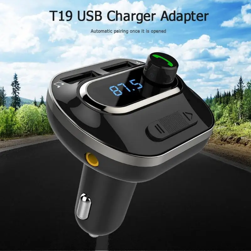 USB-адаптер для зарядного устройства T19 с поддержкой MP3 TF-карты U-диска