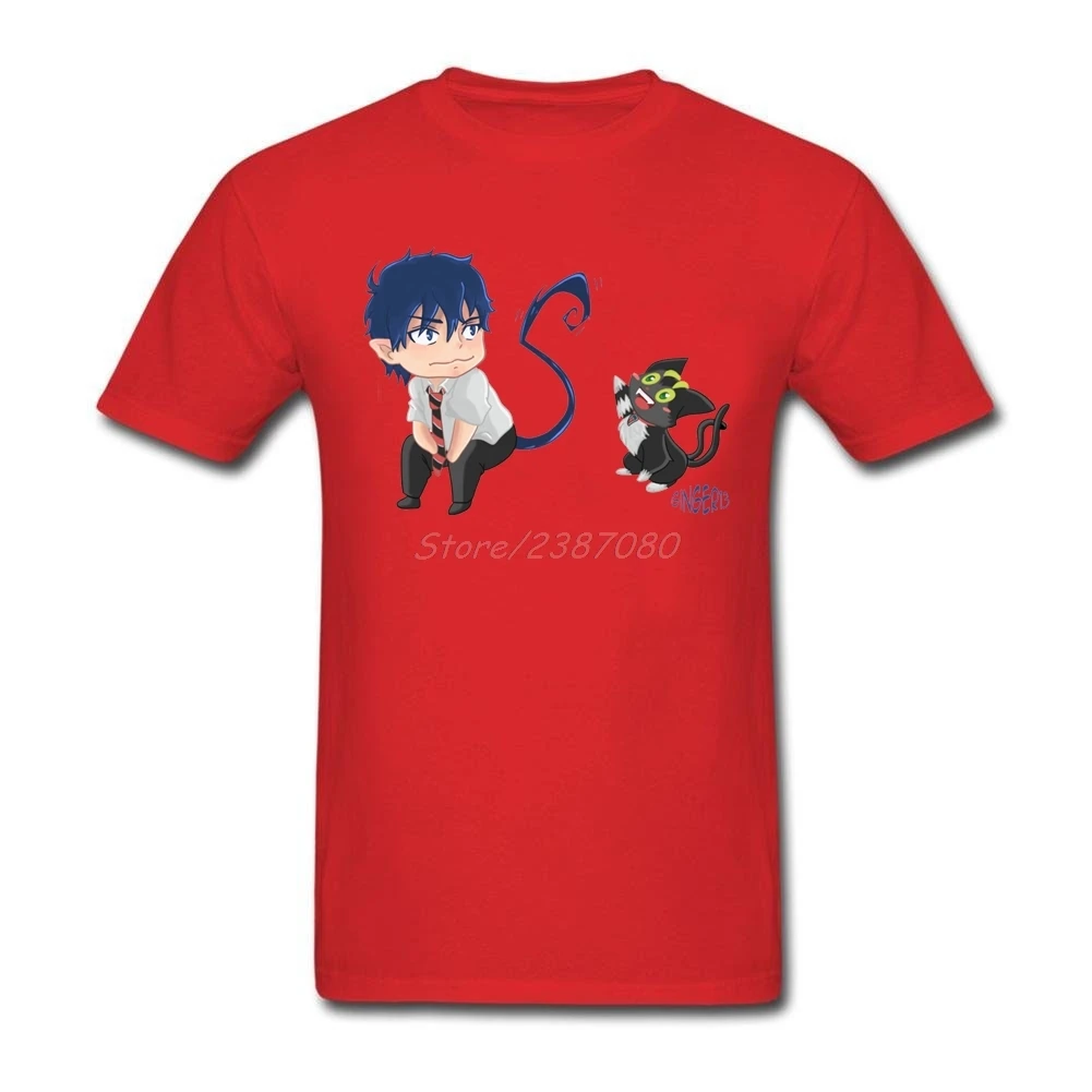 Chibi Rin туфли для косплея Blue Exorcist футболка на заказ короткий рукав одежда Hipster