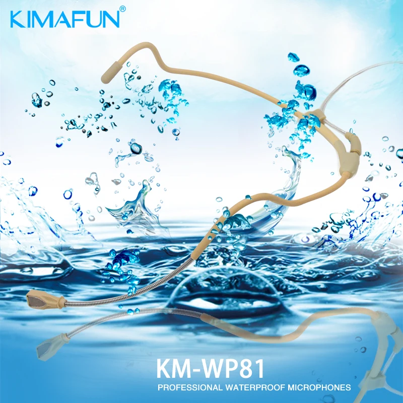 KIMAFUN KM WP81 Водонепроницаемая мини гарнитура для микрофона с защитой от