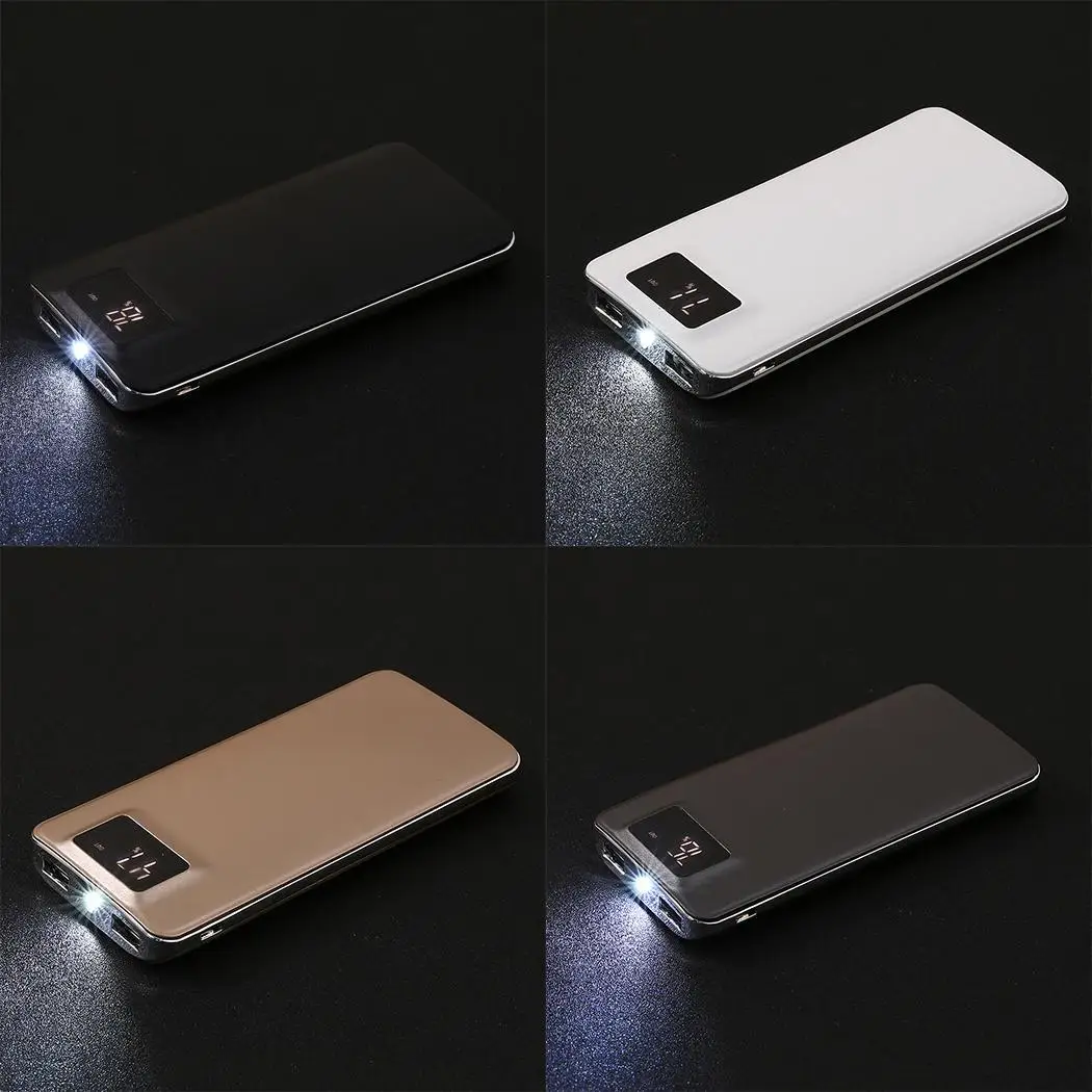 Ультра-тонкий внешний аккумулятор 10000 мАч большой емкости легкий портативный