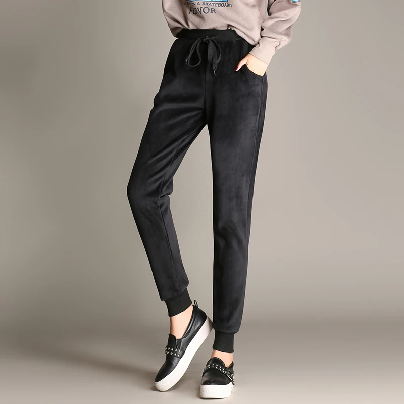 2018 spring version trousers women of pants is thin and loose tight waist nine pencil slacks | Женская одежда