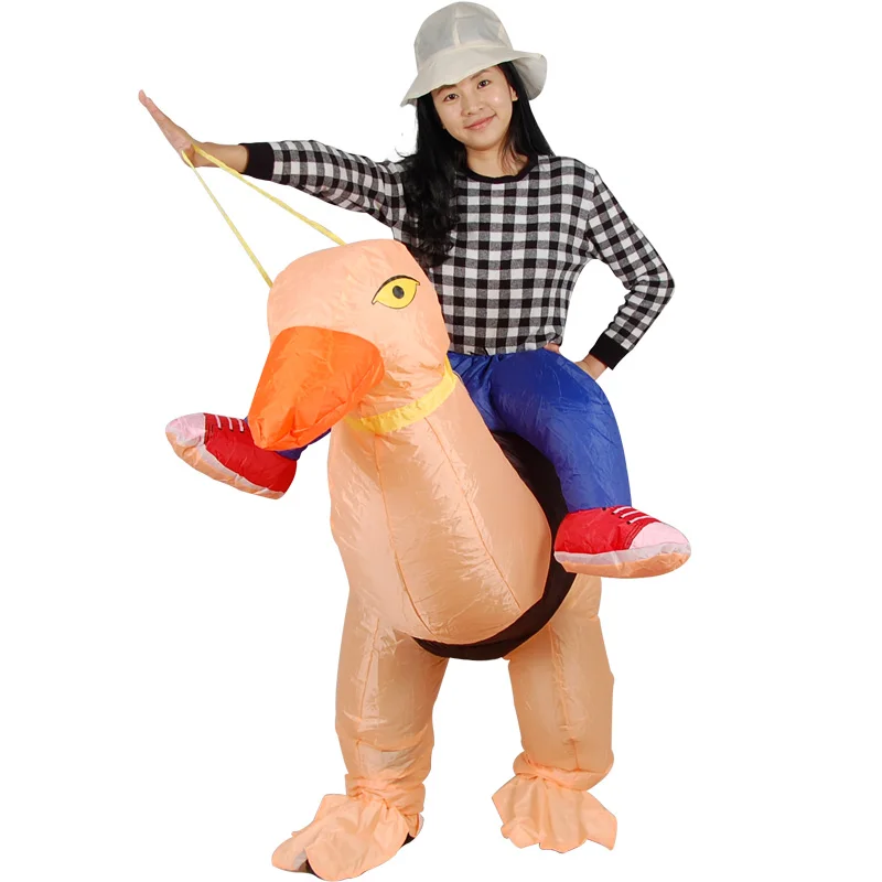 Adult Inflatable Ostrich Costume for Men Women Halloween Party Animal Unisex Easter Jumpsuit Event Promoter Carnival Fancy Dress |