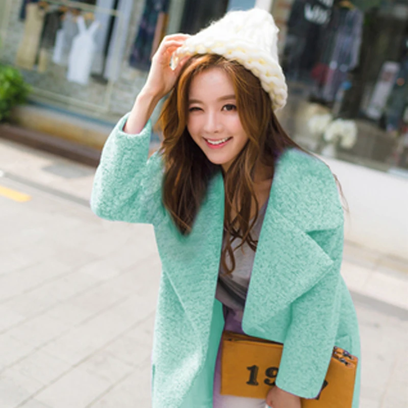 Шерстяное пальто 2019 Длинная зимняя одежда большого размера новинка модное