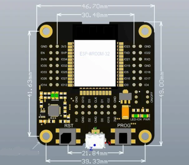 Тестовая плата ESP32/небольшая партия программирования/для фотомодуля |