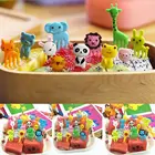 10 шт.компл. вилка для фруктов детская Милая вилка Столовые приборы детское питание посуда для кормления младенцев столовая посуда портативная посуда для младенцев