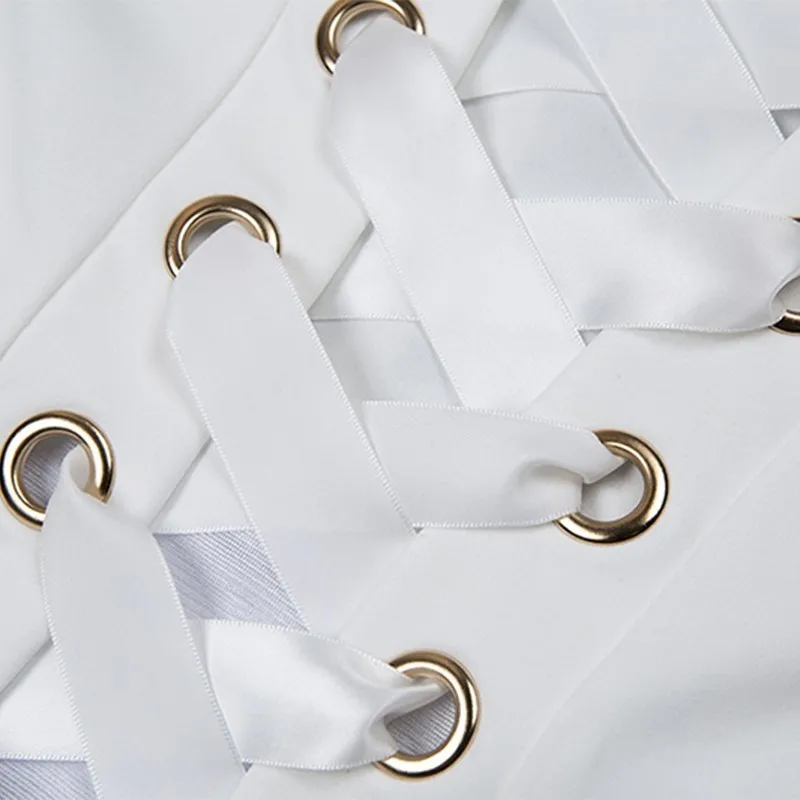 Женское облегающее платье COSYGAL белые вечерние платья в горошек до колена с