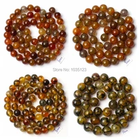 high quality 468101214mm natural cracked round shape onyx loose beads strand 15 inch diy creative jewellery making wj220