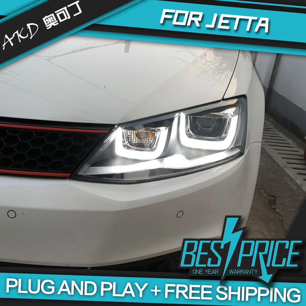 Автомобильный Стайлинг для VW Jetta MK6 фары 2012 2018 светодиодный задний фонарь DRL