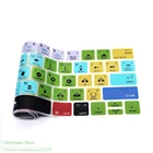 Чехол для клавиатуры Macbook Pro 13 15 дюймов 20182019 с сенсорной панелью, силиконовая клавиатура, чехол для клавиатуры Adobe premipro Cc Hotkey