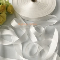 10mm150m white genuine solid pure silk ribbon for embroidery and handcraft project costume accessory fabric free shipping