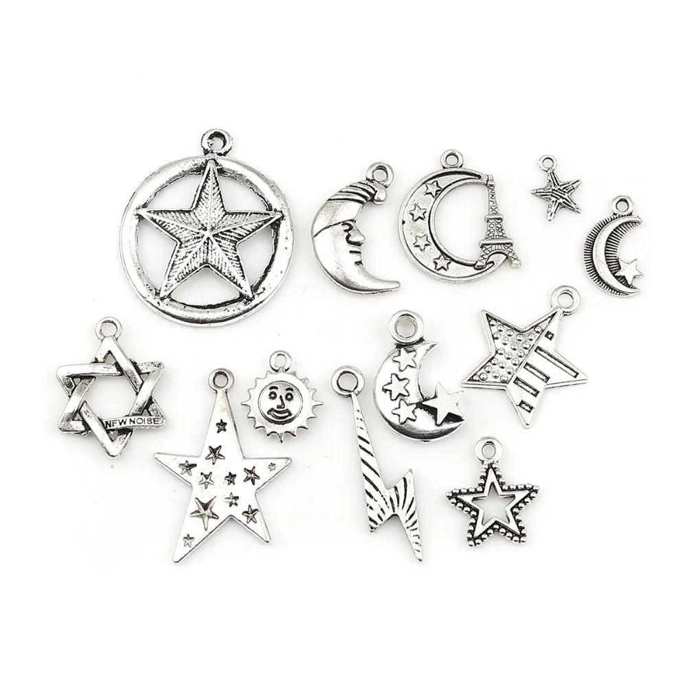 DoreenBeads модные подвески из цинкового сплава в форме галактики смешанные