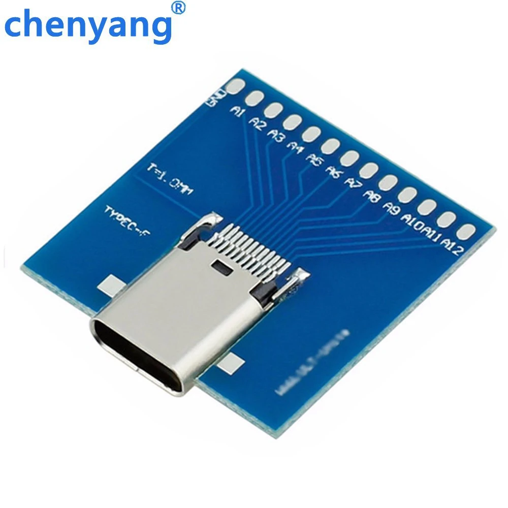 Бесплатная доставка 10 Гбит/с USB C 3 1 Тип типа женский паяльный кабель тестовая