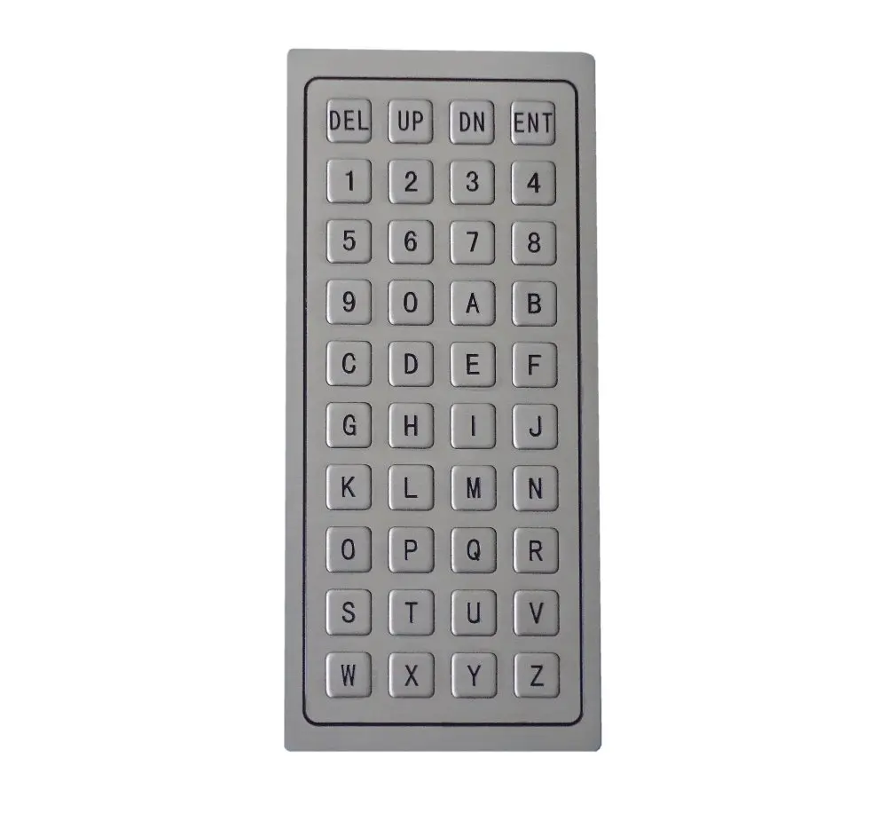 Китай 40 клавиш IP65 водонепроницаемая и Антивандальная металлическая