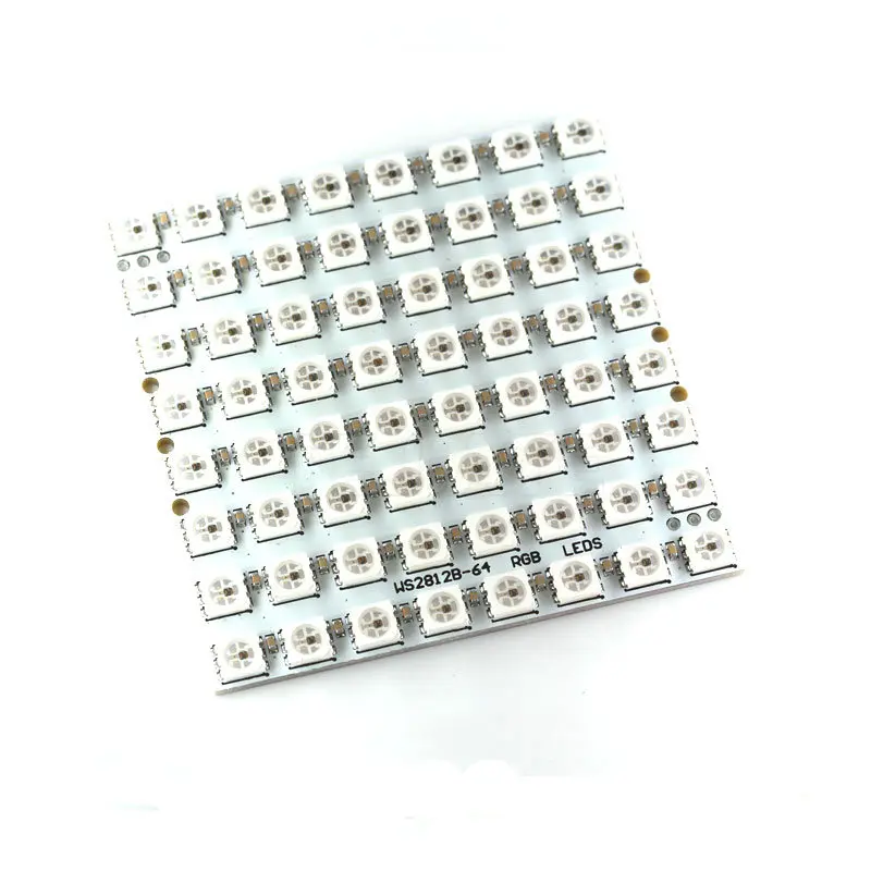 WS2812 LED 5050 RGB 8x8 СВЕТОДИОДНЫЙ матричный бренд WS2812B 8*8 64 разрядный полноцветный