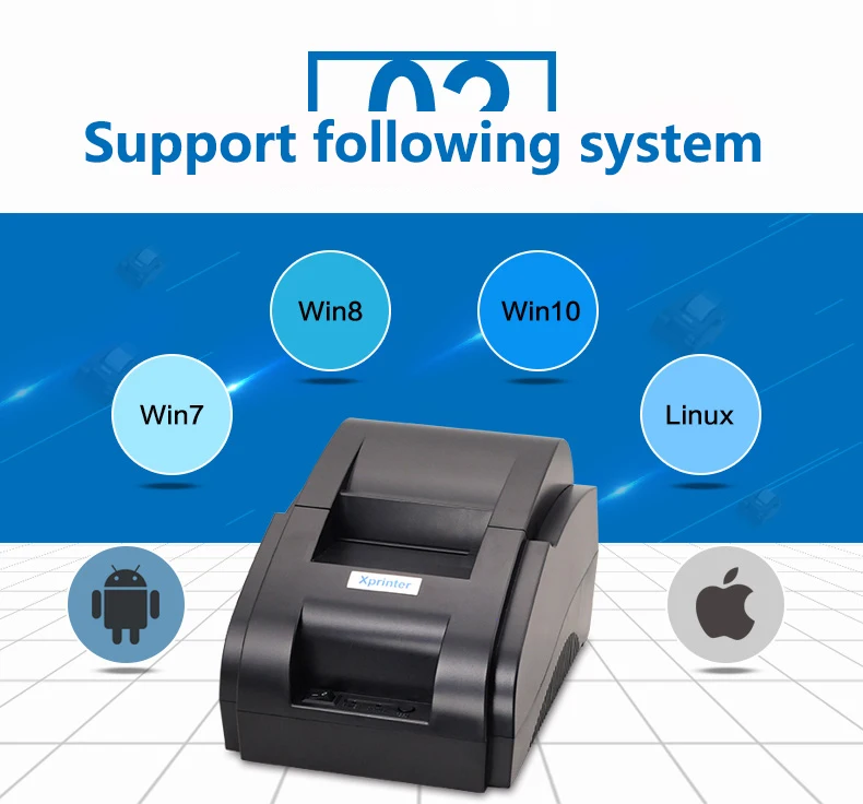 Xprinter POS 58 USB и USB+ Bluetooth для устройств на базе Android и IOS 58 мм Термальность маленький Билет принтер Билл Машина
