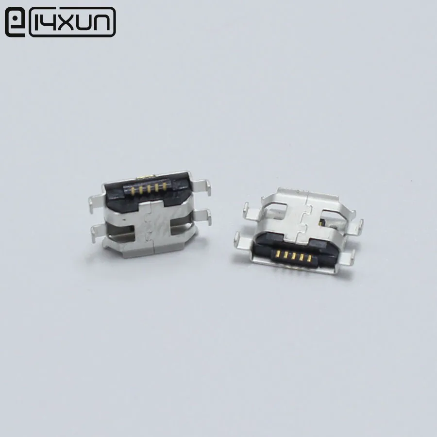 5 контактный разъем Micro USB для мобильных телефонов 20 шт. тип B 4 фиксированных