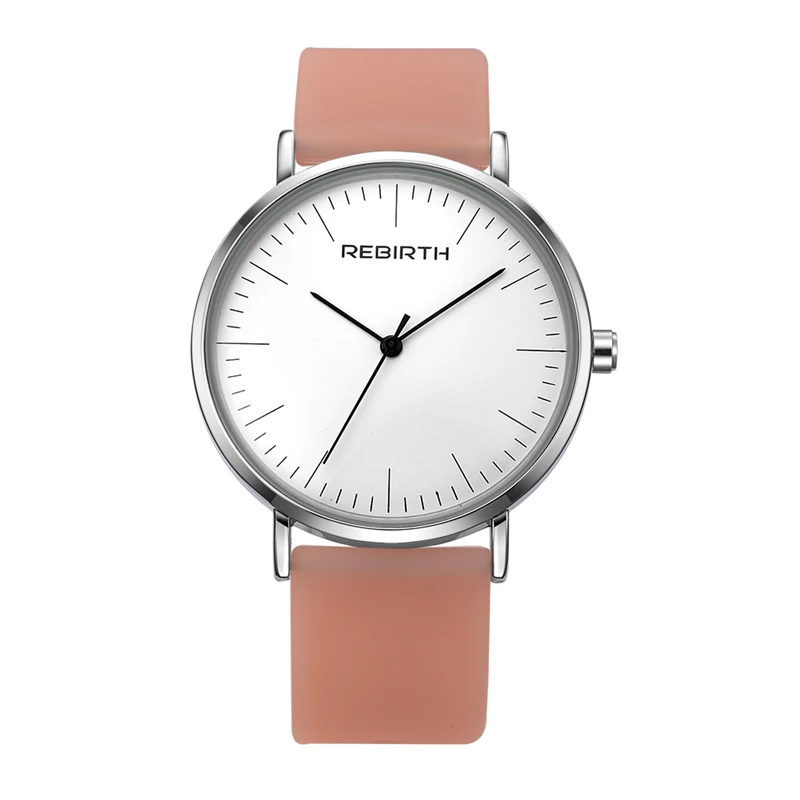 Montre Femme женские наручные часы Стильный силиконовый ремешок REBIRTH платье Дамская