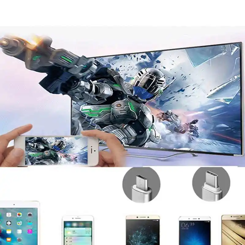 Подключение мобильного телефона ТВ линия к Hdmi Hd Tv с экраном Android телефон видео