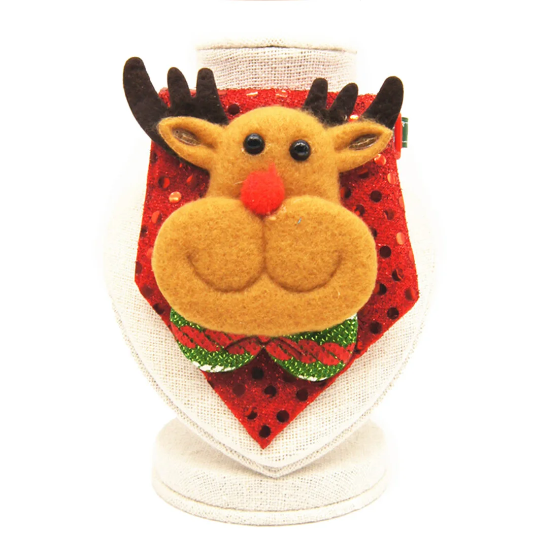 3D собачий галстук бабочка красный белый синий вязаный хлопковый для кота собак