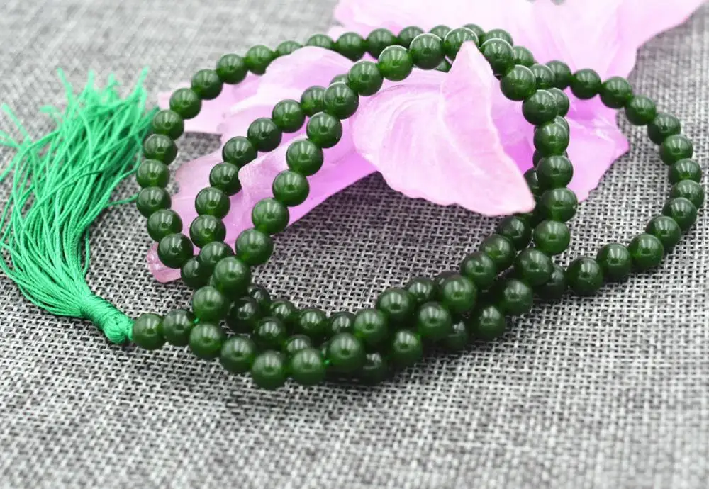 Ожерелье и браслет Mala из натурального камня 6 мм|bead necklaces wholesale|necklace heartbeaded wedding