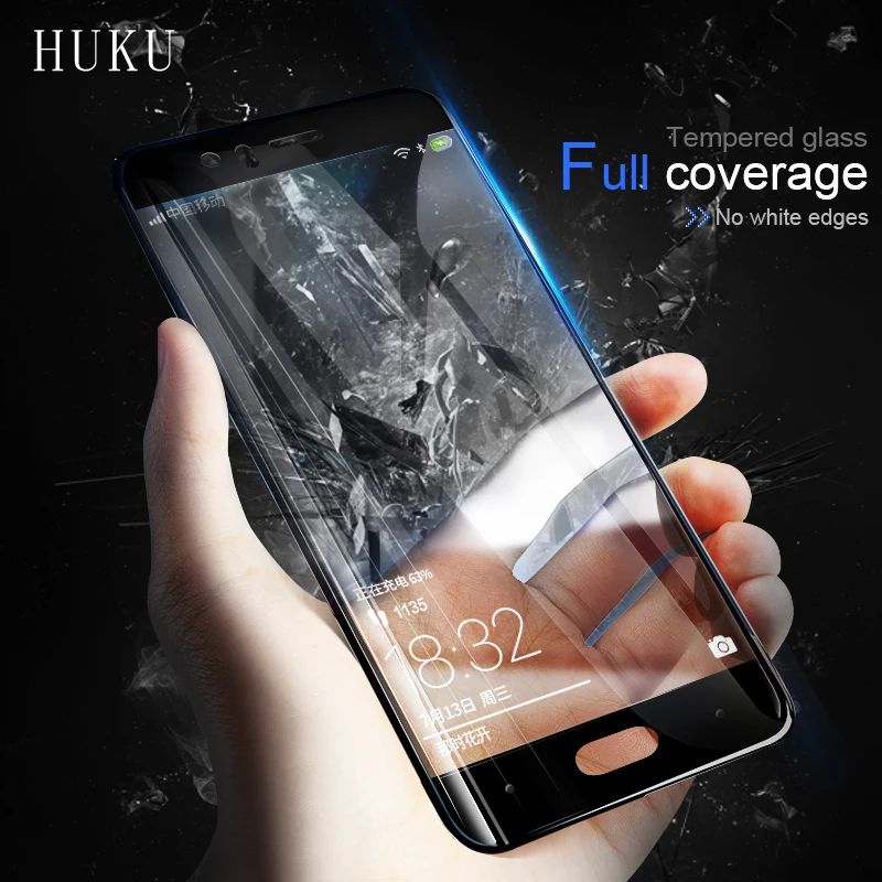 Закаленное стекло HUKU с полным покрытием для Huawei Nova / 2 Plus 3 3i 2S 2i i NovaPlus Nova2 Nova3 Lite 3E