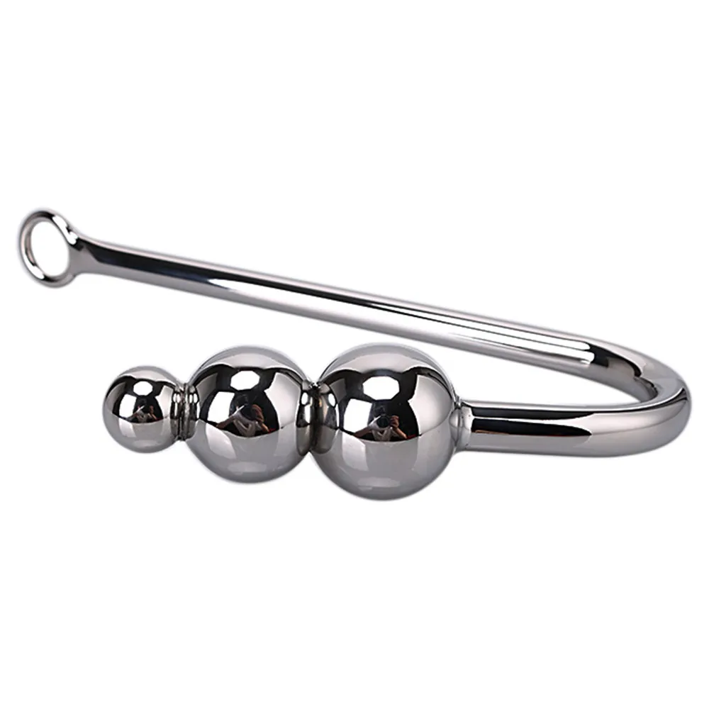 anal plug metal sex toysl waterproof set Dildo Toys 1PC Stainless Steel Anal Hook Metal Plug Butt toy w416 |